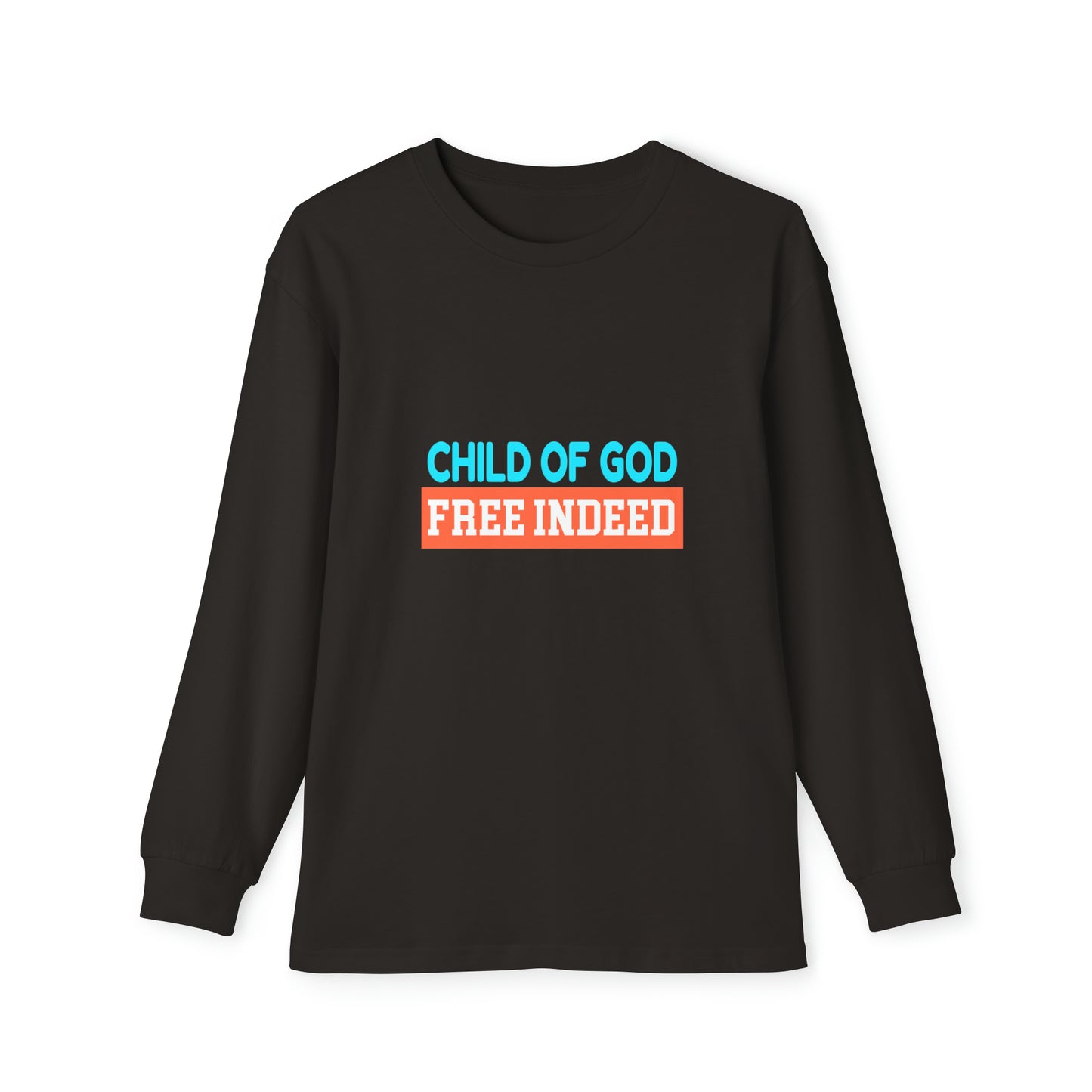 Child Of God Free Indeed Youth Christian Long Sleeve Pajama Set Printify