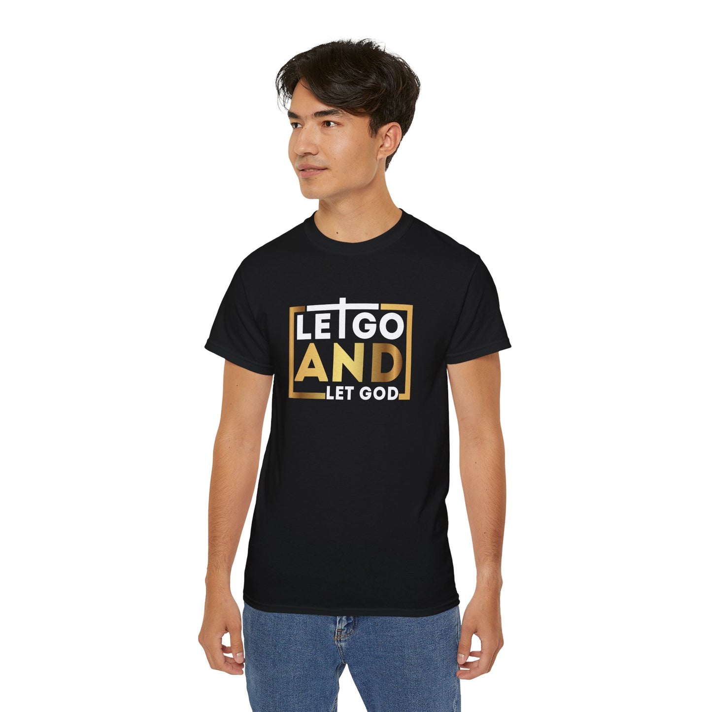 Let Go And Let God Unisex Christian Ultra Cotton Tee Printify