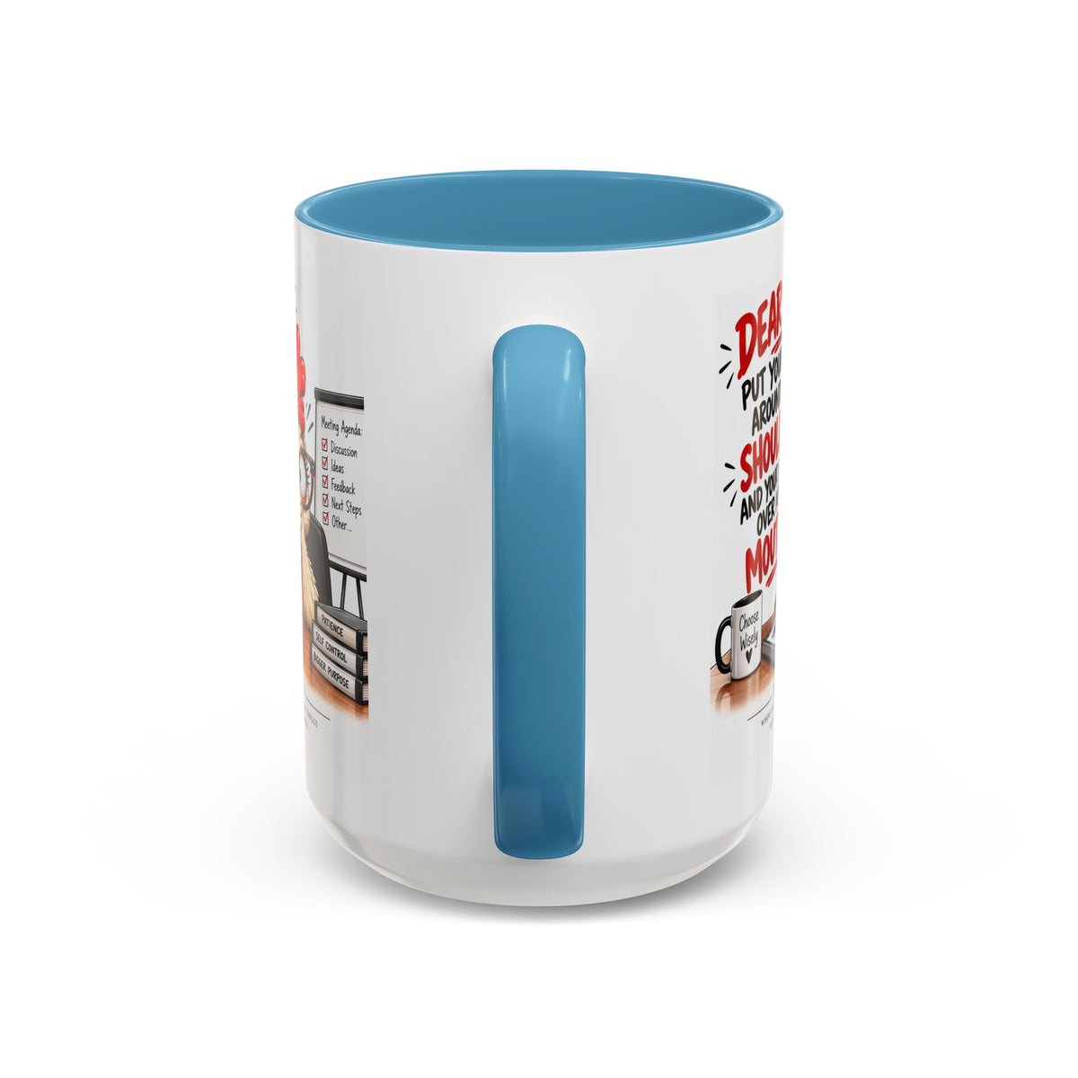 Christian Coffee Mug — "Dear Lord, Put Your Arm Around My Shoulder" Inspirational Ceramic Mug