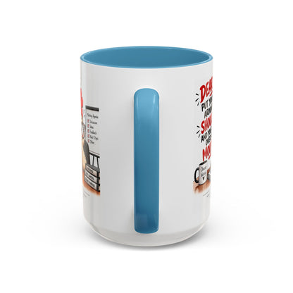 Christian Coffee Mug — "Dear Lord, Put Your Arm Around My Shoulder" Inspirational Ceramic Mug