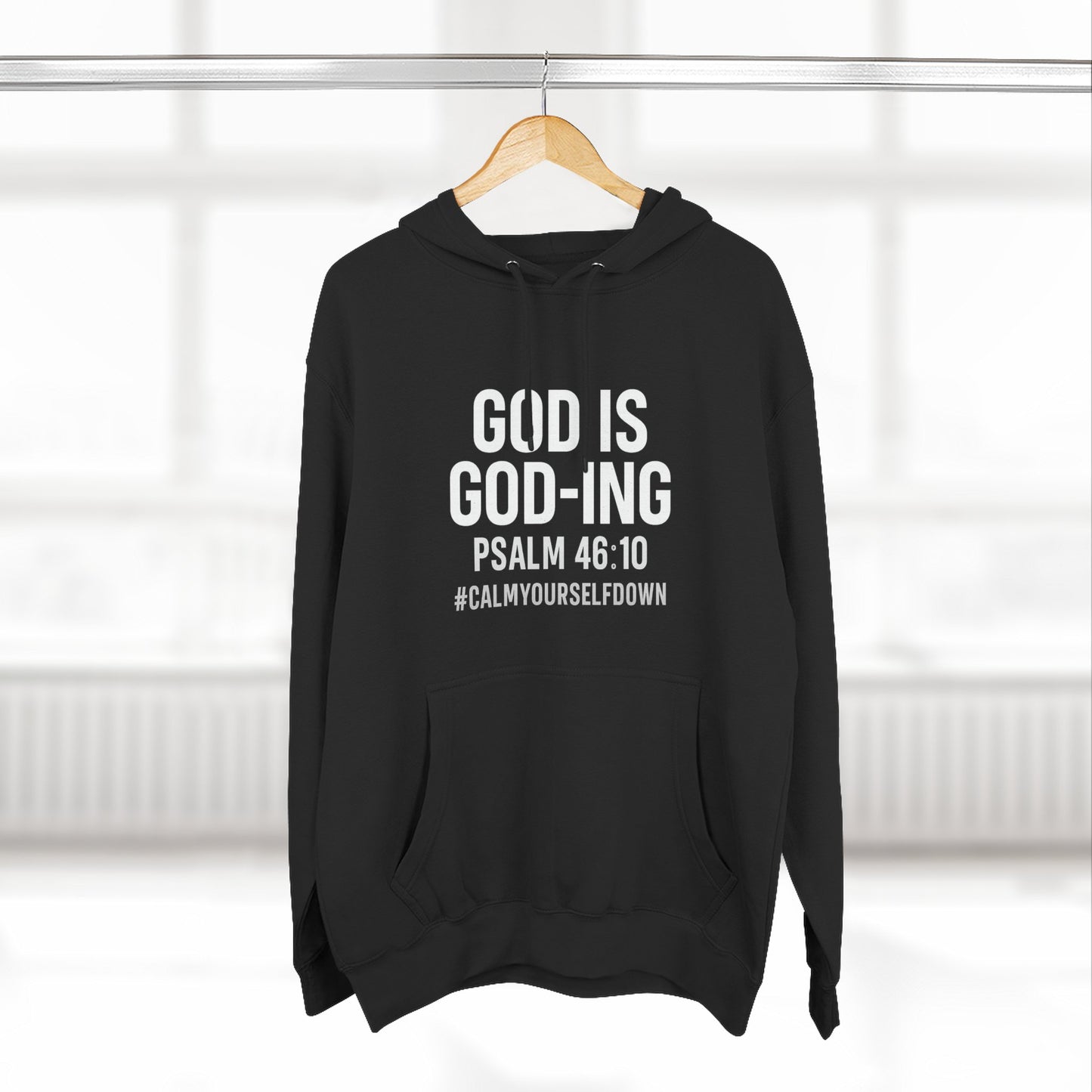 Faith - Inspired Fleece Hoodie | God is Good, Psalm 46:10, Cozy Gift, Spiritual Apparel, Inspirational Hoodie, Everyday Wear - ClaimedbyGodDesigns