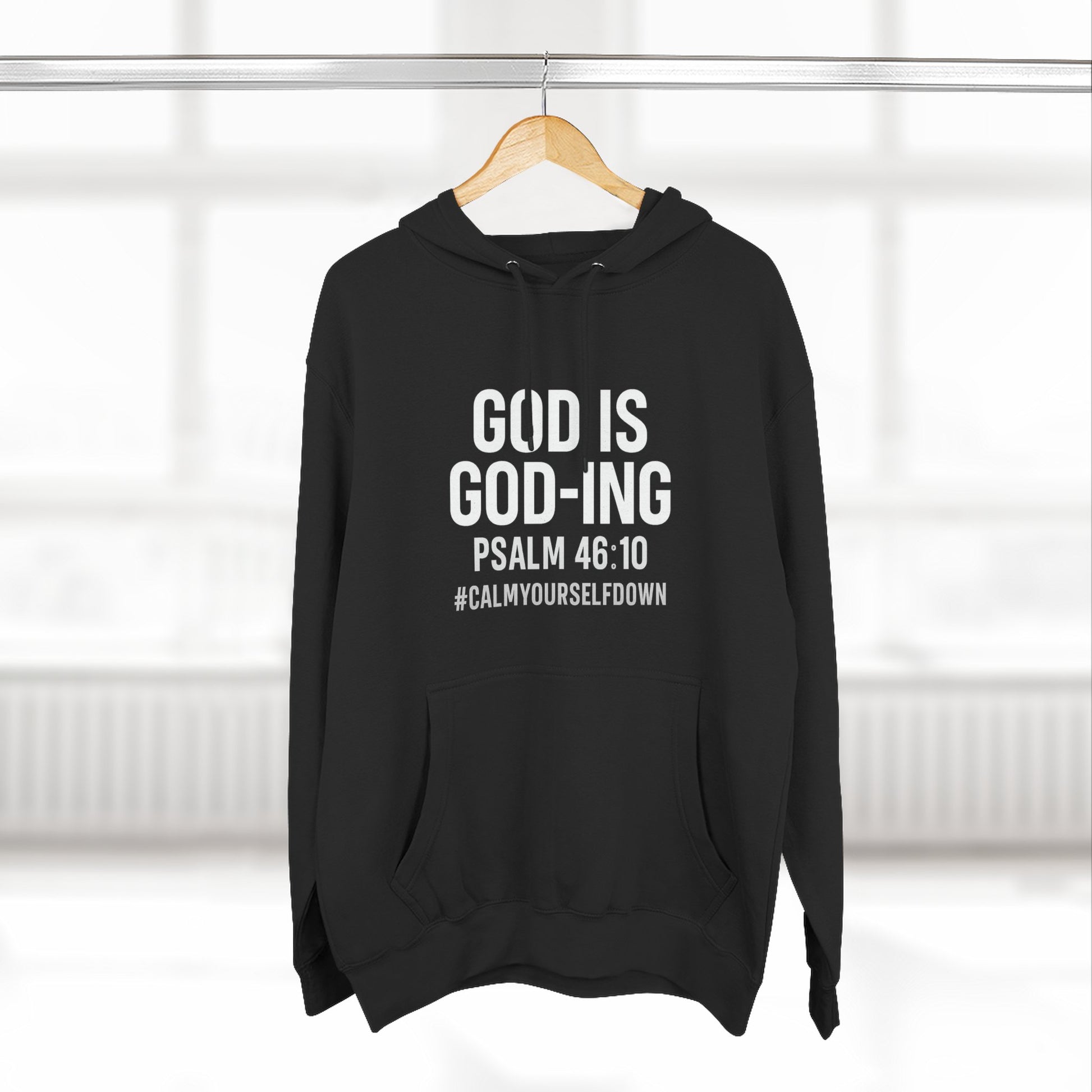 Faith - Inspired Fleece Hoodie | God is Good, Psalm 46:10, Cozy Gift, Spiritual Apparel, Inspirational Hoodie, Everyday Wear - ClaimedbyGodDesigns