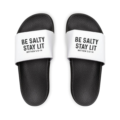 Men's Be Salty Stay Lit Christian Sandals - Casual Summer Footwear
