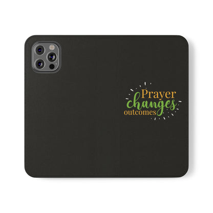 Prayer Changes Outcomes Phone Flip Cases - ClaimedbyGodDesigns