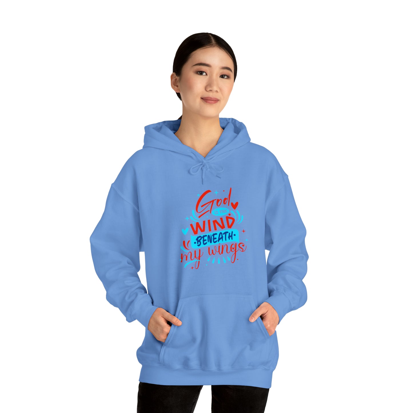 God Is The Wind Beneath My Wings Unisex Hooded Sweatshirt