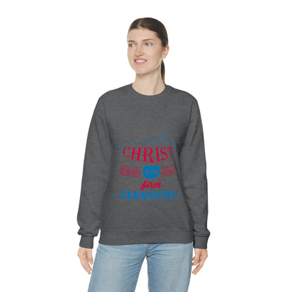 Christ Is My Firm Foundation Unisex Heavy Blend™ Crewneck Sweatshirt