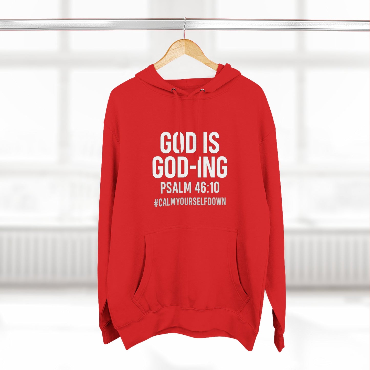 Faith - Inspired Fleece Hoodie | God is Good, Psalm 46:10, Cozy Gift, Spiritual Apparel, Inspirational Hoodie, Everyday Wear - ClaimedbyGodDesigns