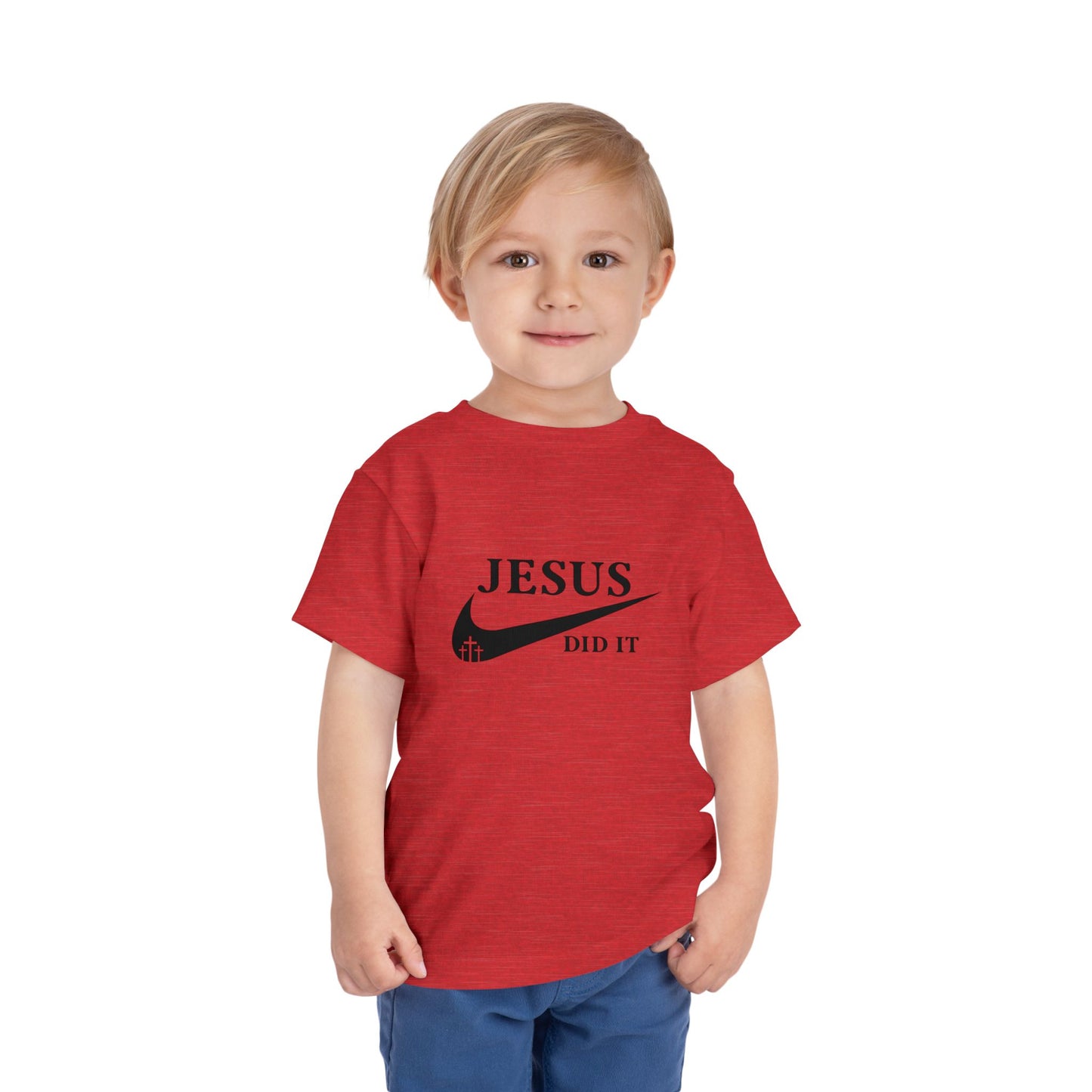 Jesus Did It (Nike reference) Christian Toddler T-Shirt