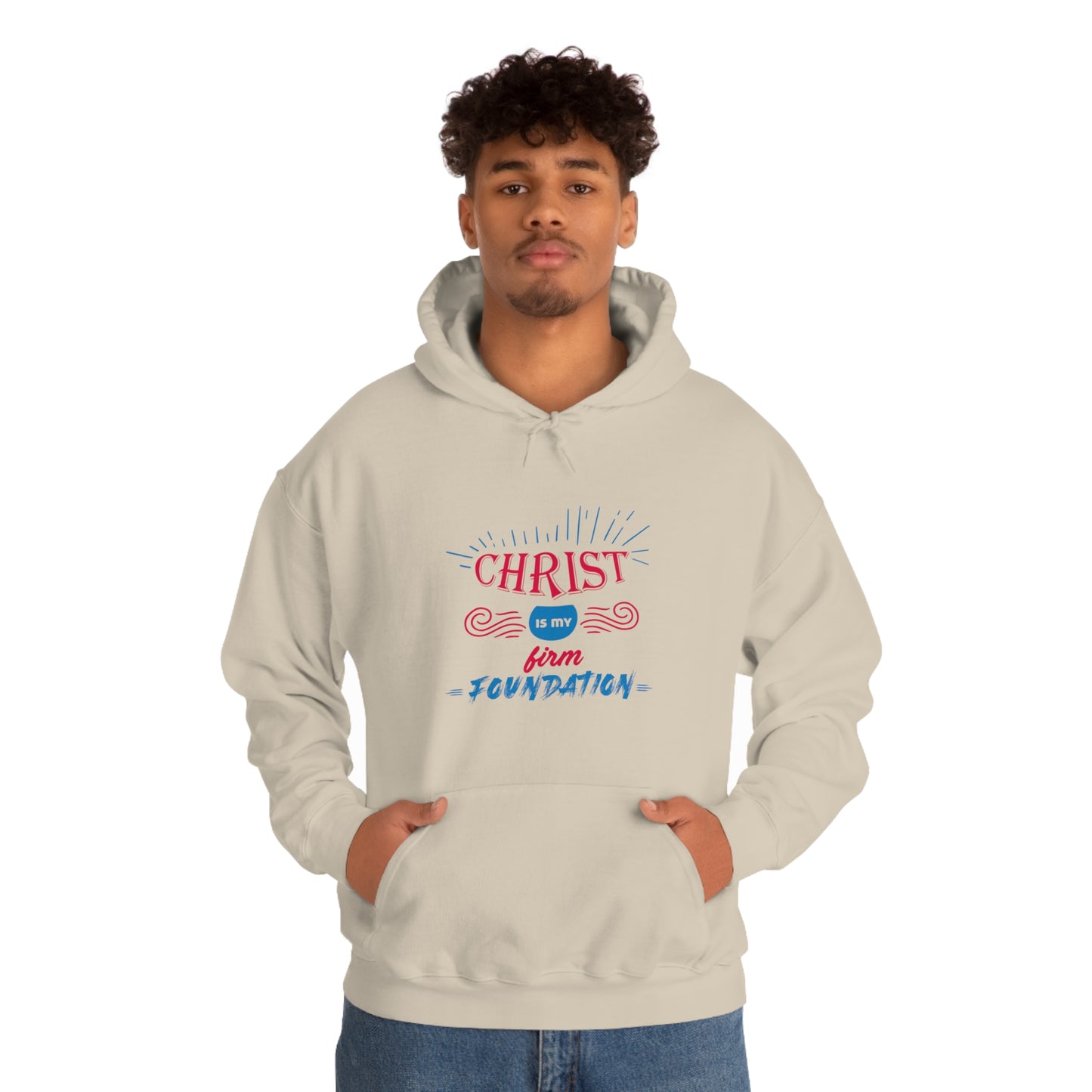 Christ Is My Firm Foundation Unisex Hooded Sweatshirt