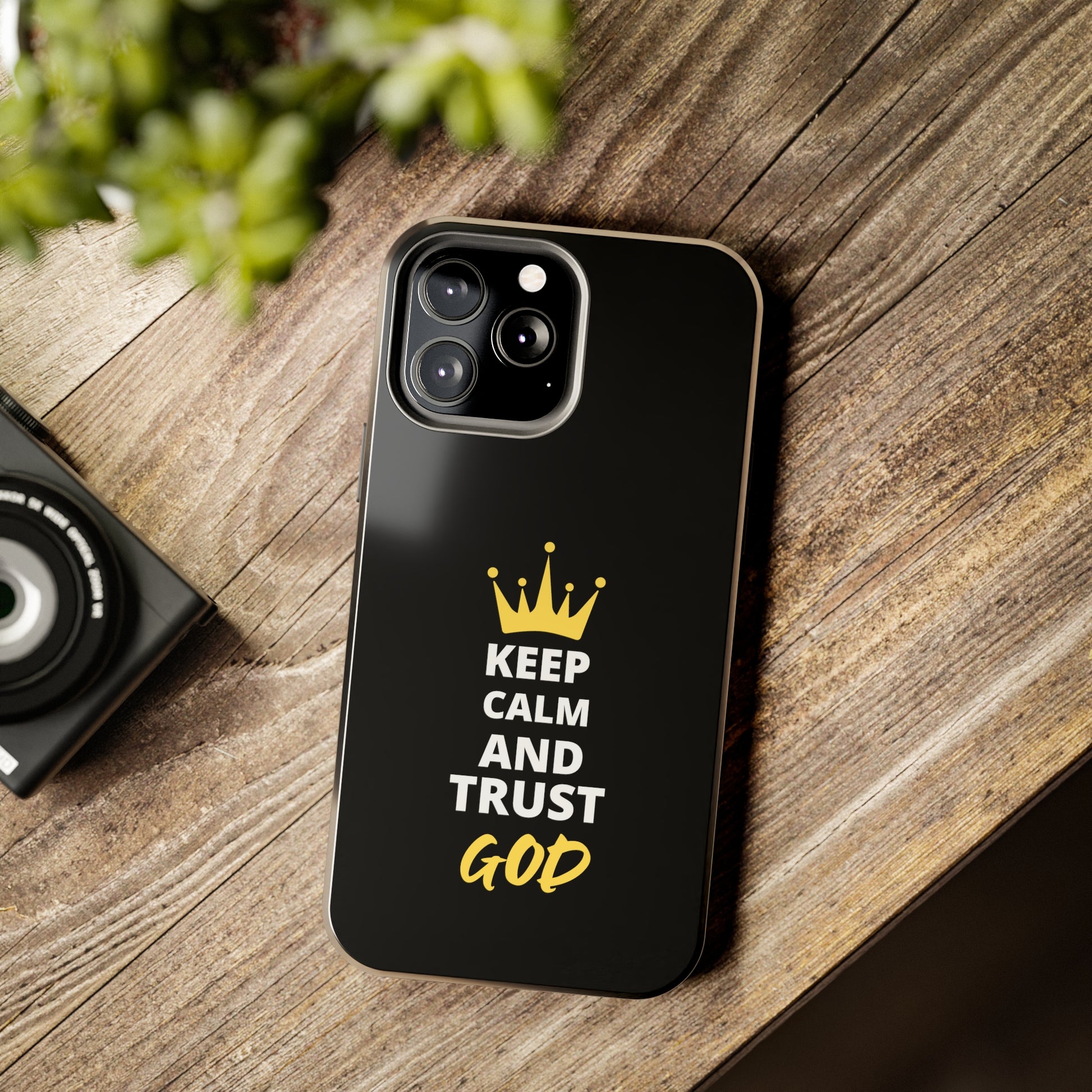 Keep Calm And Trust God Christian Phone Tough Phone Cases, Case-Mate Printify