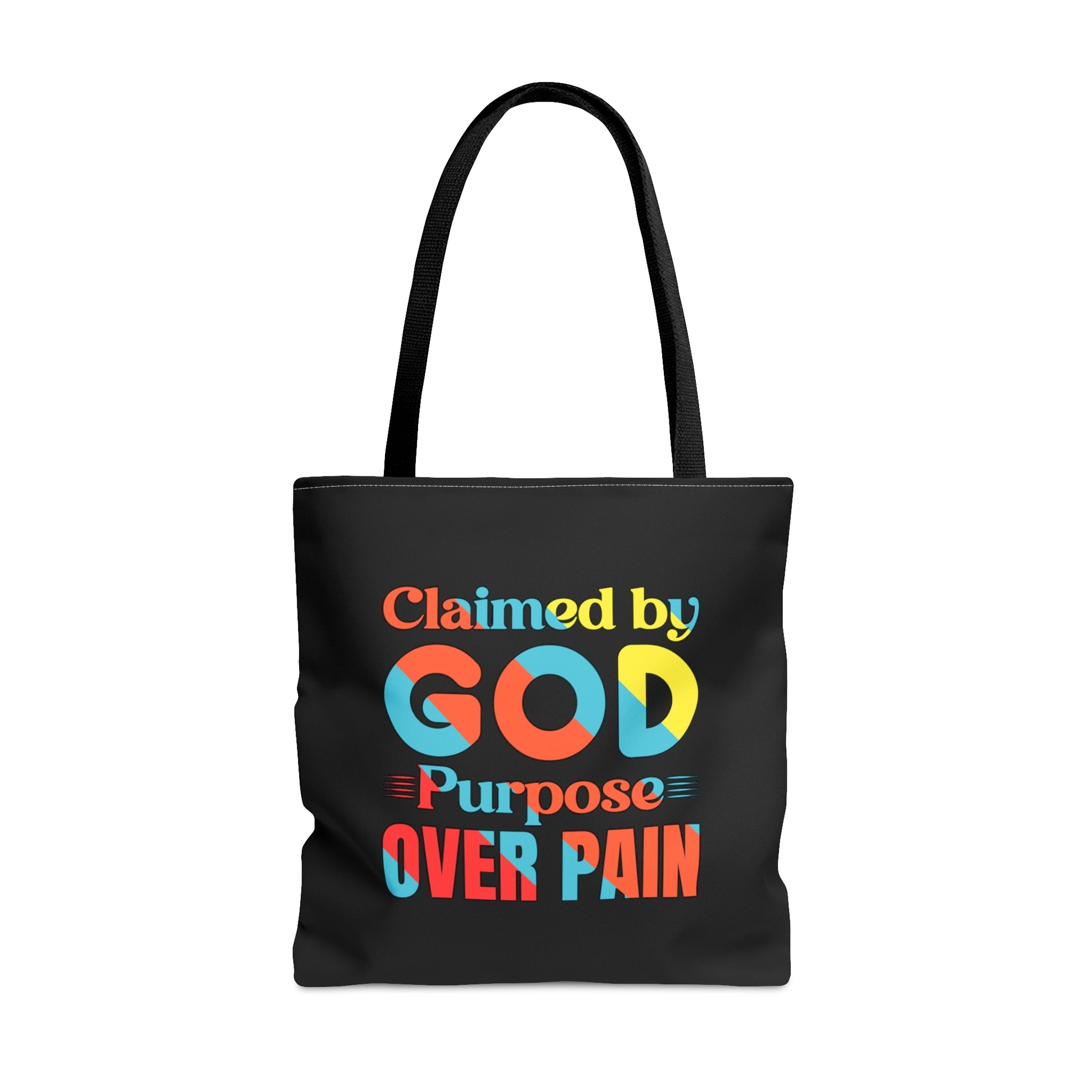 Claimed By God Purpose Over Pain Christian Tote Bag Printify