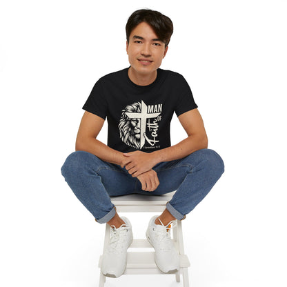 MAN OF FAITH MEN'S Christian T-SHIRT Printify