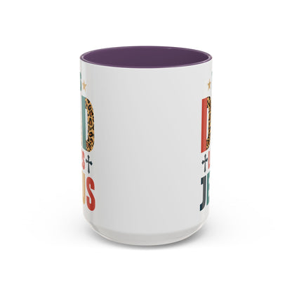 This Dad Loves Him Accent Coffee Mug - Perfect Gift for Father's Day and Christian Dads