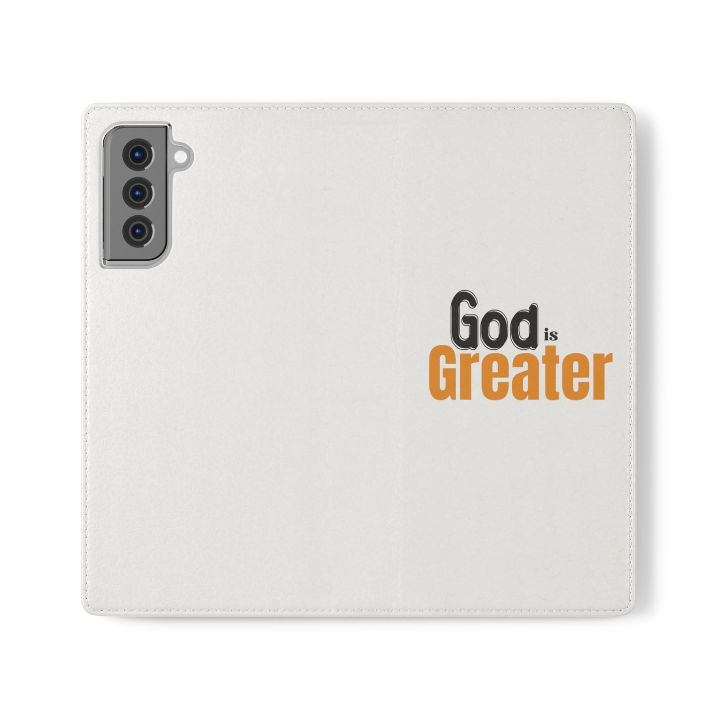 God Is Greater Christian Phone Flip Cases Printify