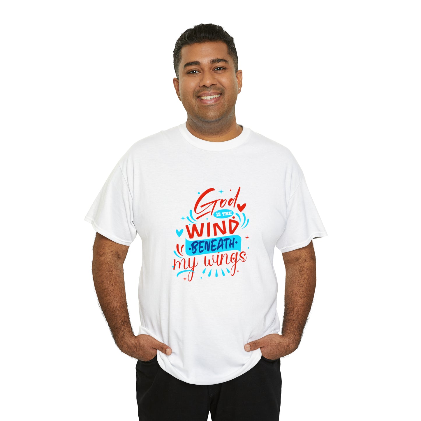 God Is The Wind Beneath My Wings Unisex Heavy Cotton Tee