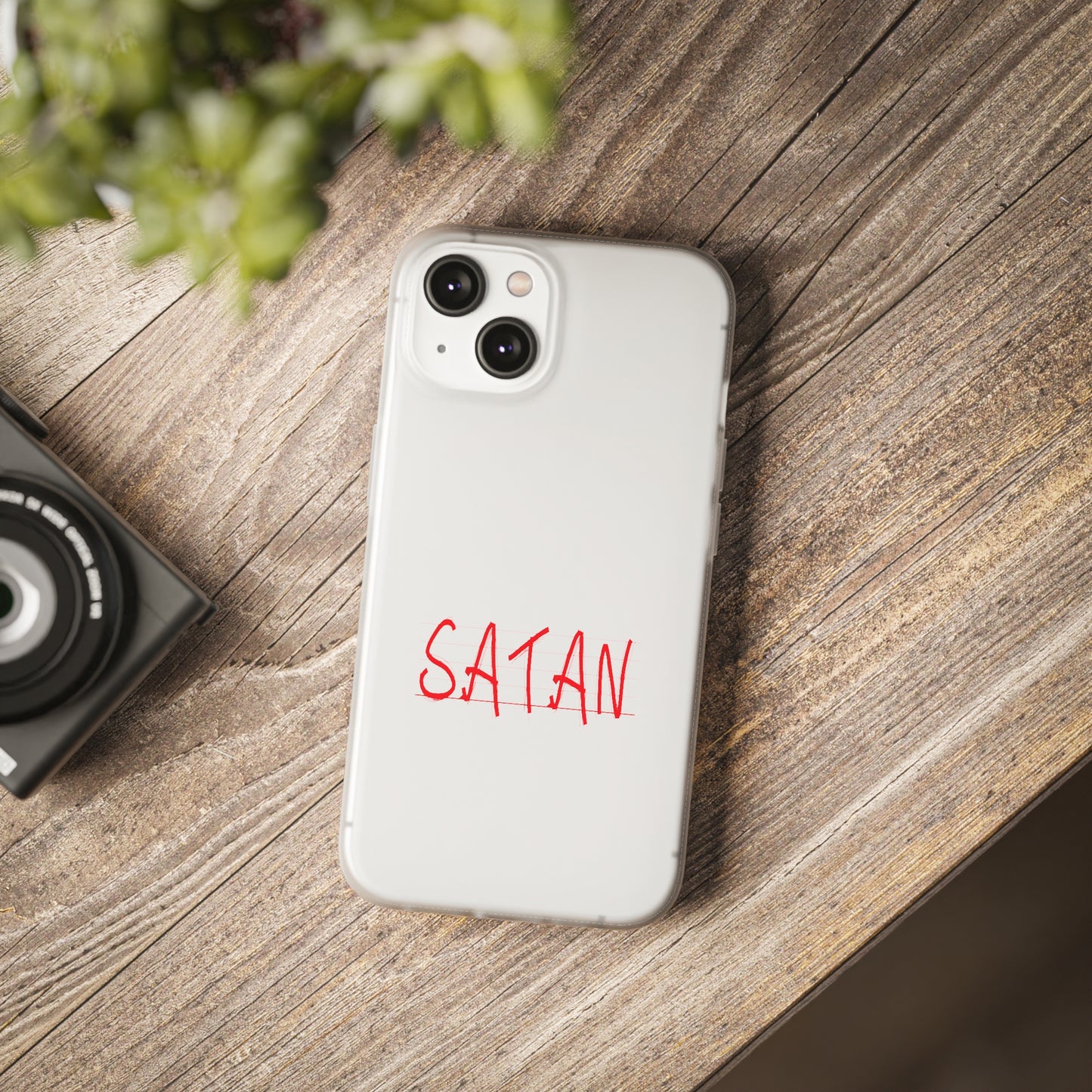 Not Today Satan Not Tomorrow Either Christian Flexi Phone Case Printify