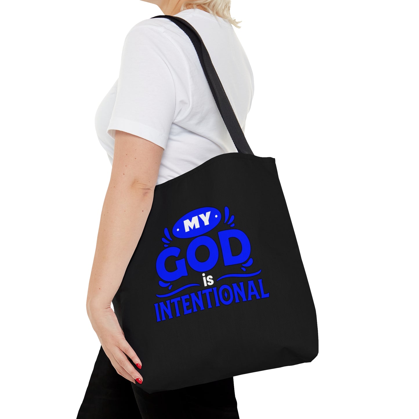 My God Is Intentional Tote Bag