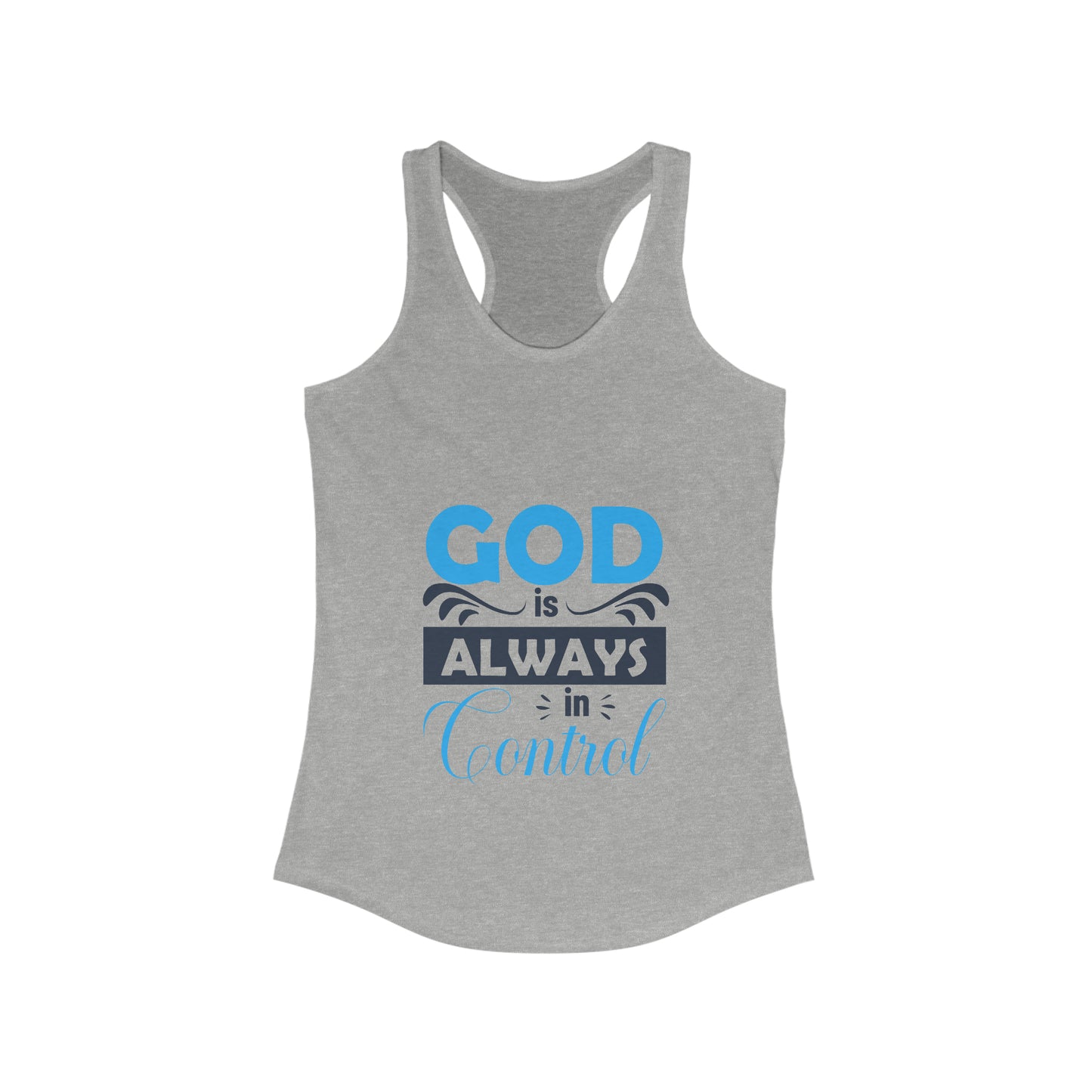 God Is Always In Control Slim Fit Tank-top