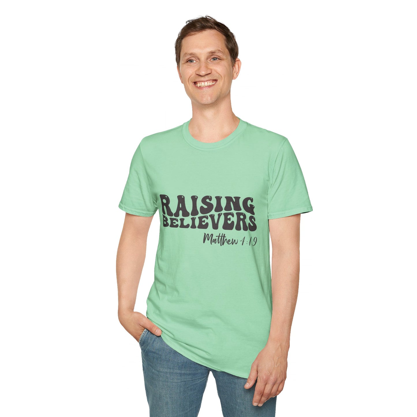 Raising Believers Christian Unisex T-shirt