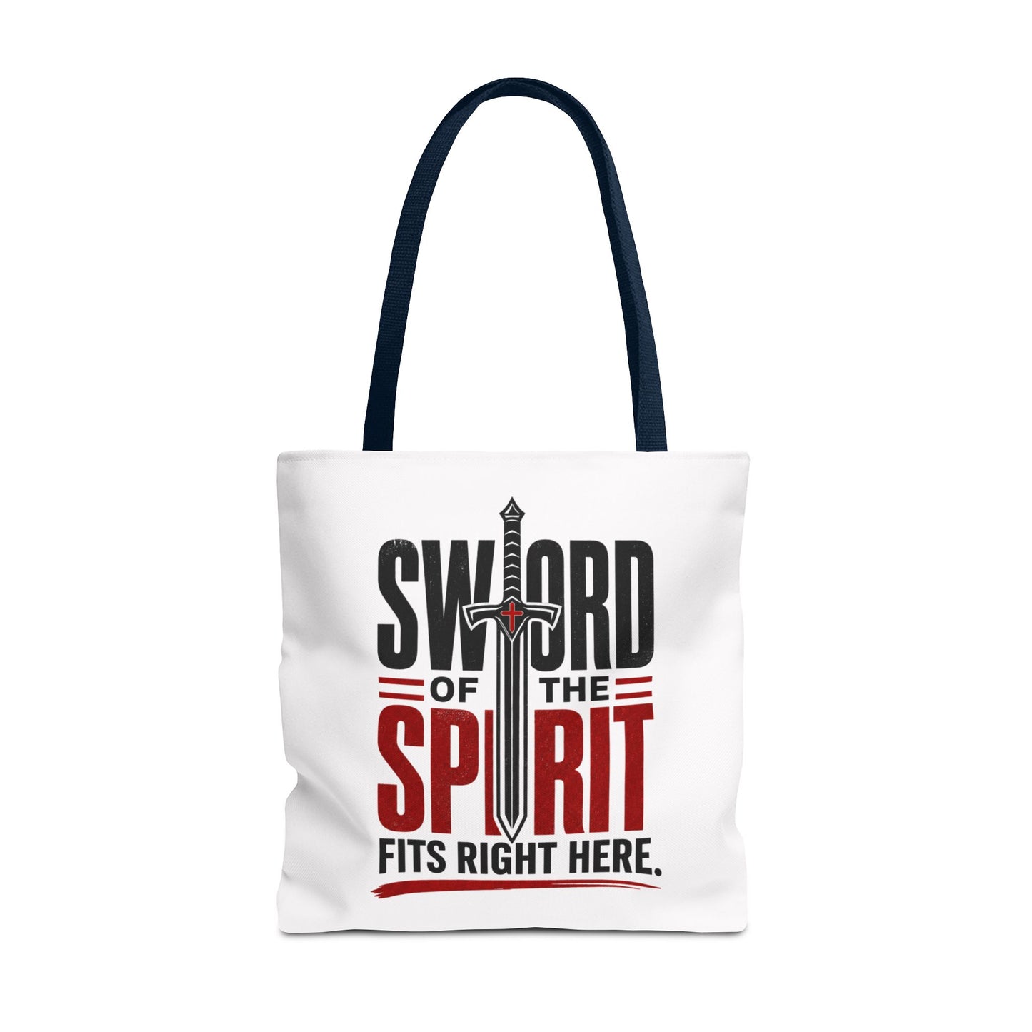 Sword of the Spirit Tote Bag — Christian Faith Inspirational Canvas Tote - ClaimedbyGodDesigns