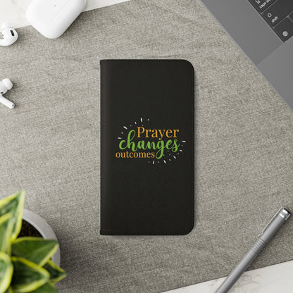 Prayer Changes Outcomes Phone Flip Cases - ClaimedbyGodDesigns