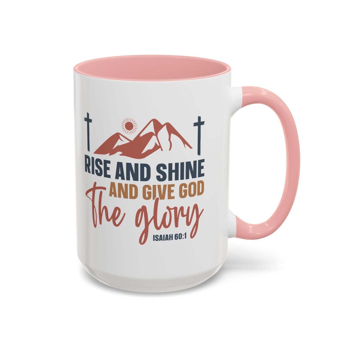 Christian Ceramic Mug - Give Him The Glory Accent Coffee Mug (11, 15oz)