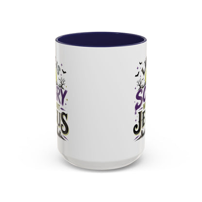Coffee Mug — “Life Is Scary Without Jesus” Halloween Christian Accent Mug (11/15oz)