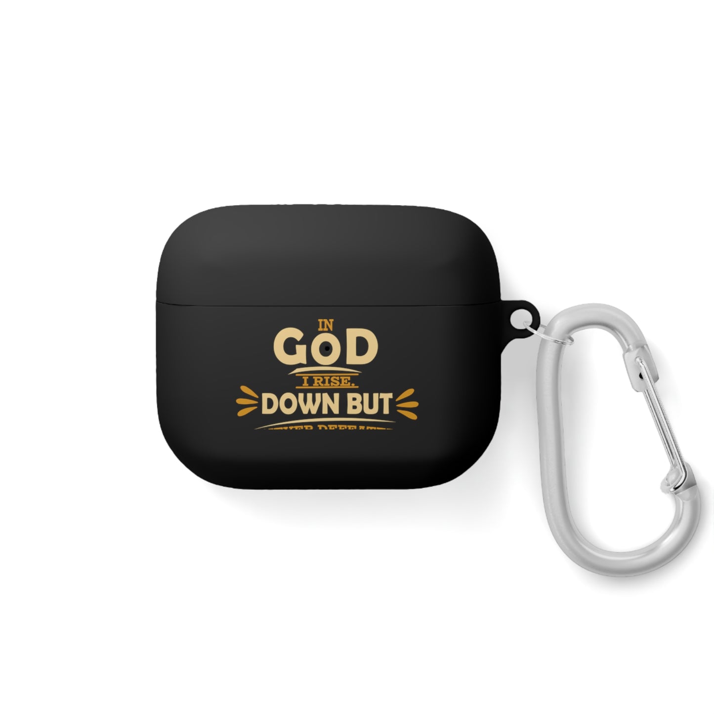 In God I Rise Down But Not Defeated Airpod / Airpods Pro Case cover