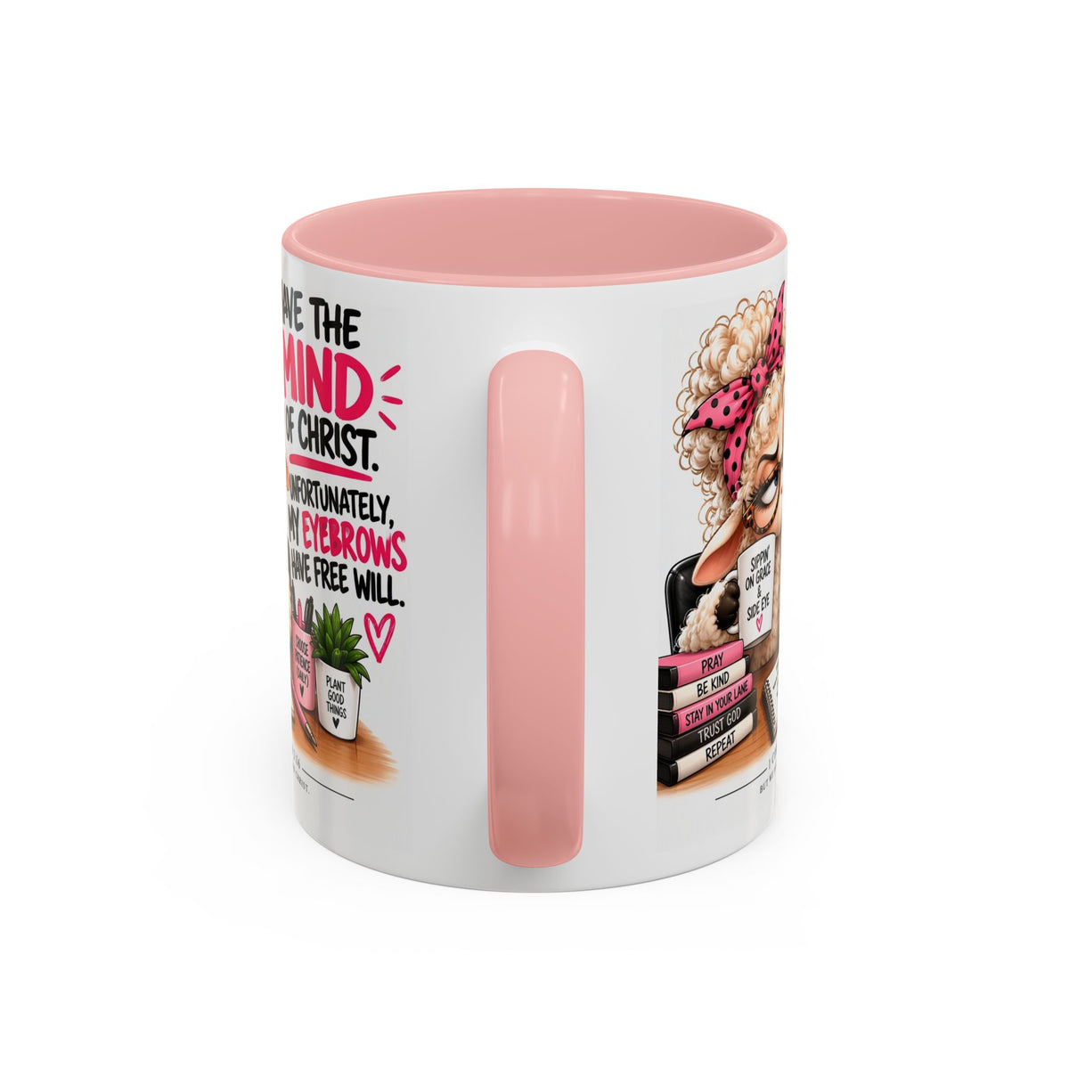 Christian Coffee Mug – "I Have the Mind of Christ" Funny Sheep Design (11/15 oz)