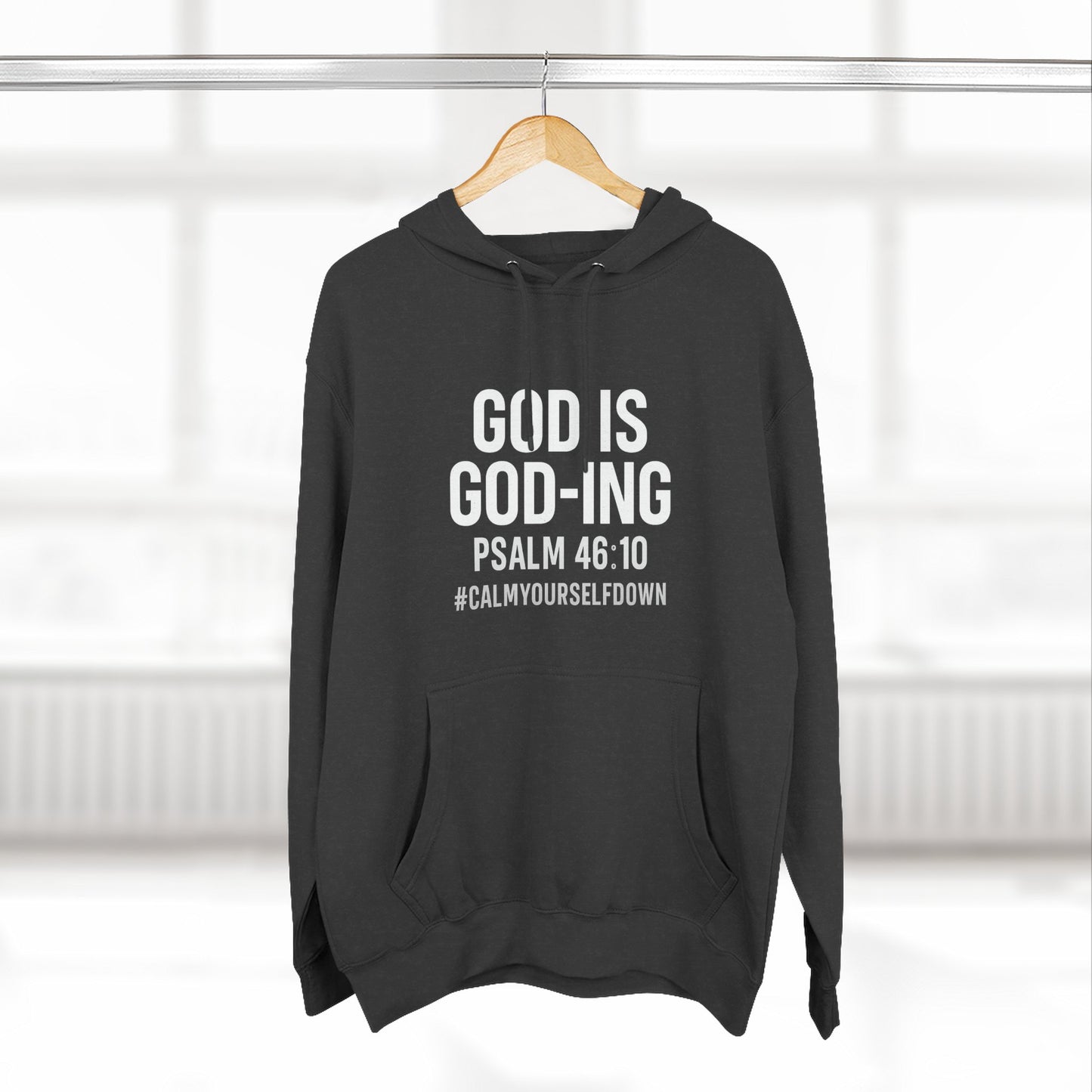 Faith - Inspired Fleece Hoodie | God is Good, Psalm 46:10, Cozy Gift, Spiritual Apparel, Inspirational Hoodie, Everyday Wear - ClaimedbyGodDesigns