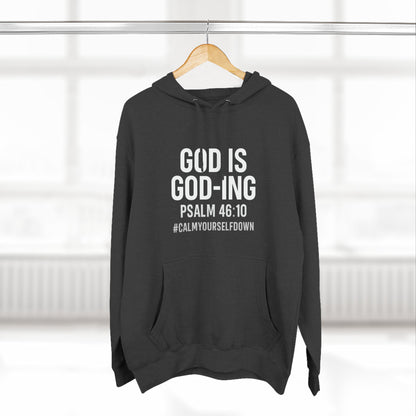 Faith - Inspired Fleece Hoodie | God is Good, Psalm 46:10, Cozy Gift, Spiritual Apparel, Inspirational Hoodie, Everyday Wear - ClaimedbyGodDesigns