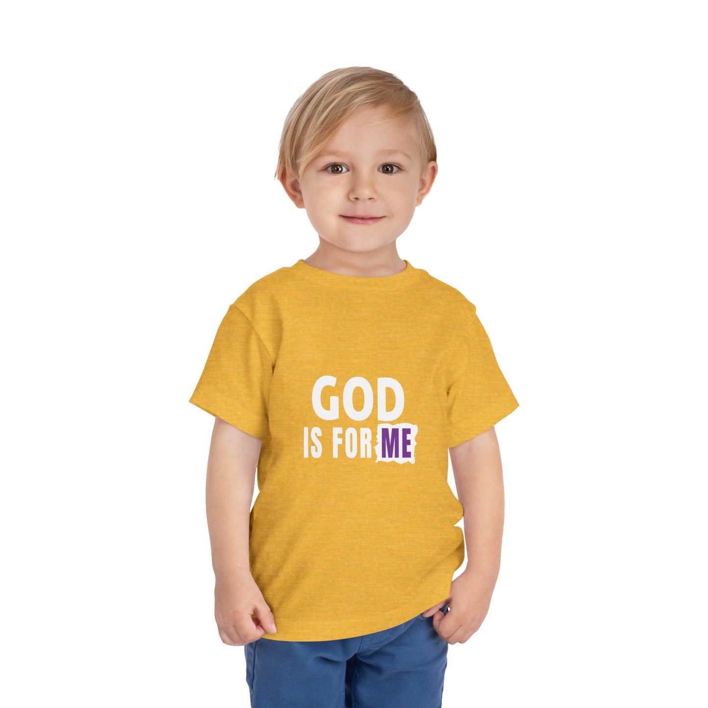 God Is For Me Christian Toddler T-Shirt Printify