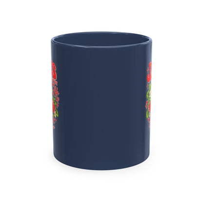 Ceramic Mug — "Jesus Sweetens My Life" Strawberry Faith Coffee Cup