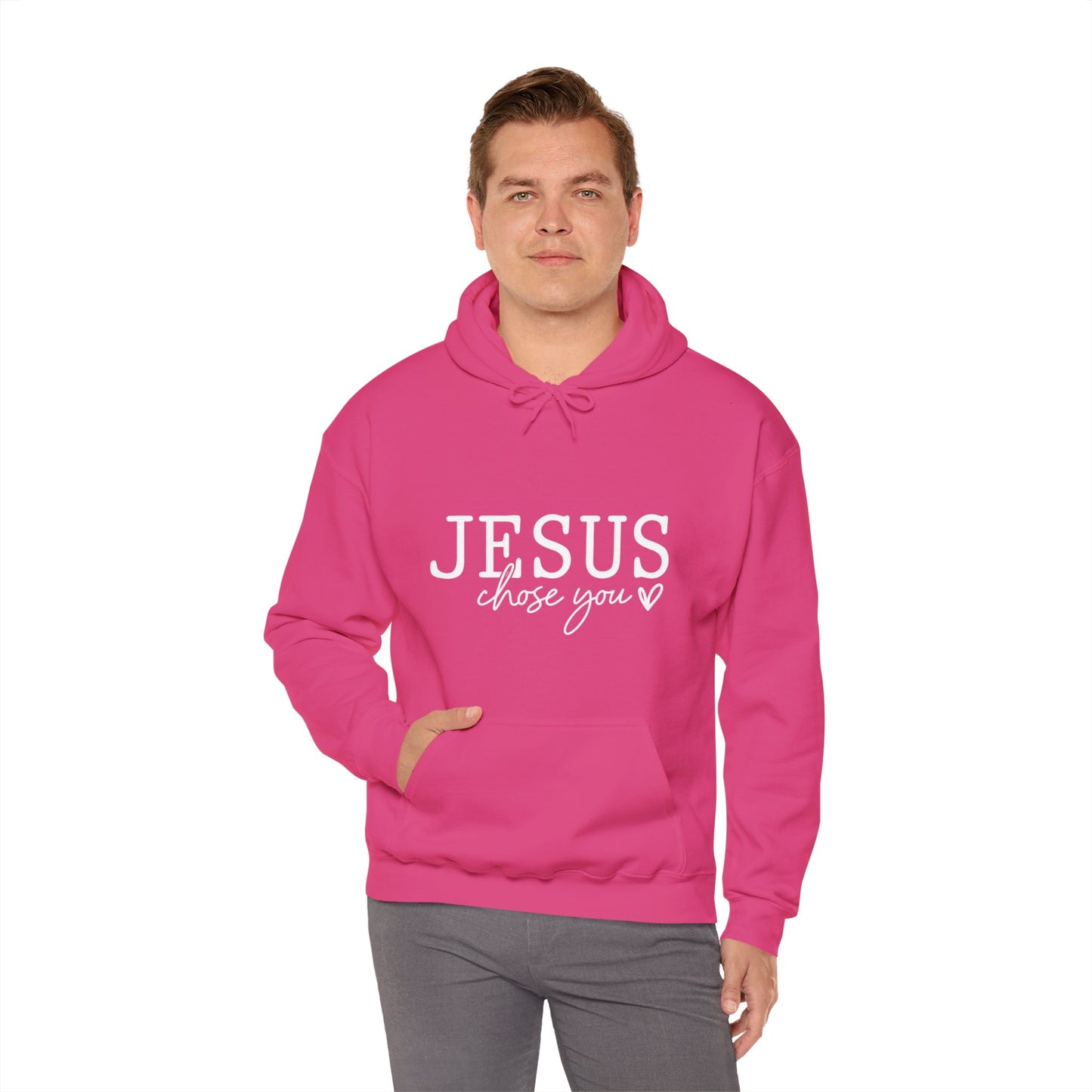 Jesus Chose You (2) Unisex Christian Pullover Hooded Sweatshirt