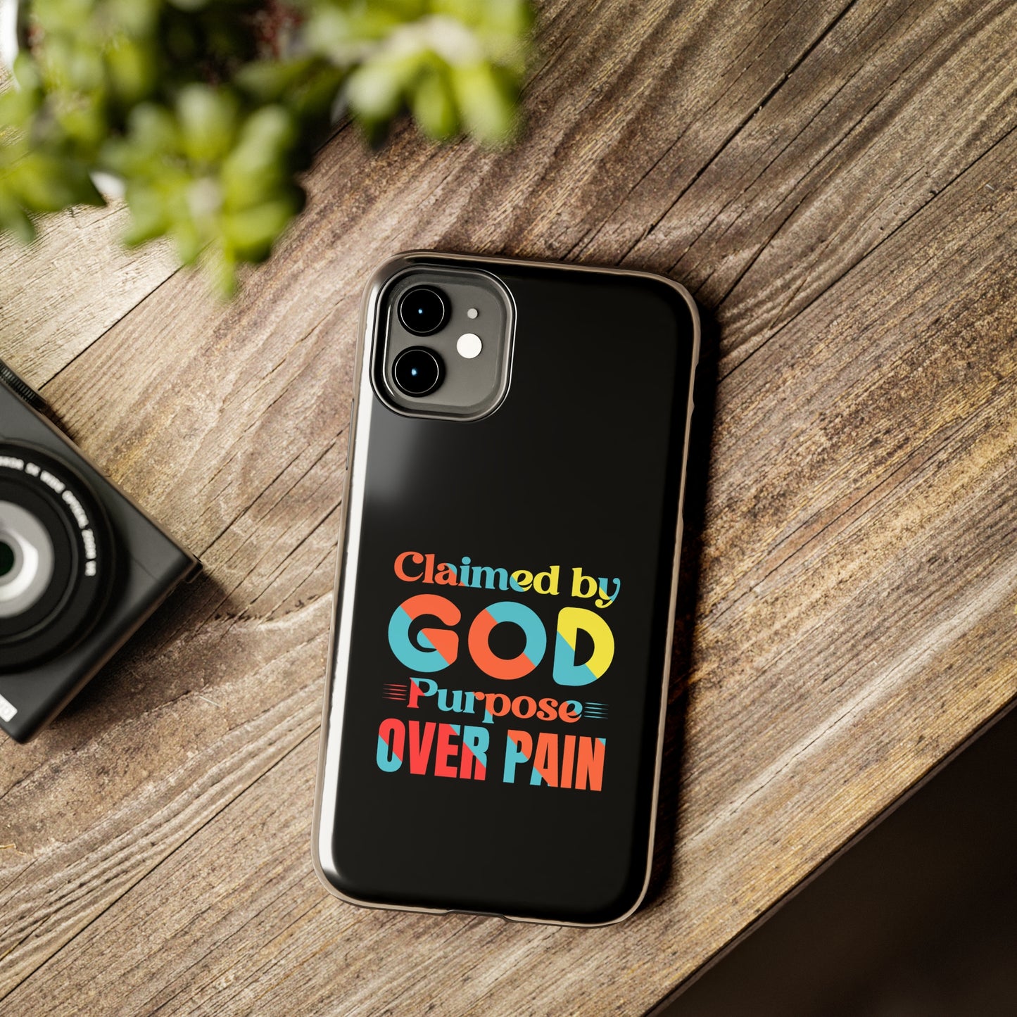 Claimed By God Purpose Over Pain Christian Phone Tough Phone Cases, Case-Mate Printify