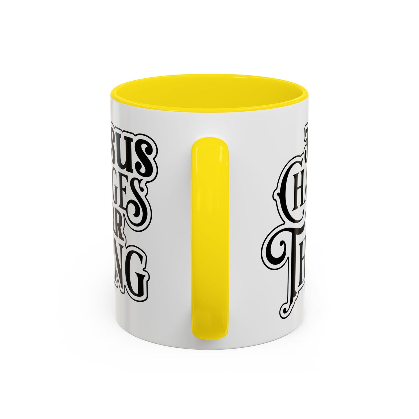Inspirational Coffee Accent Mug - "He Changes Err Thang" - Perfect for Devotion and Gifts