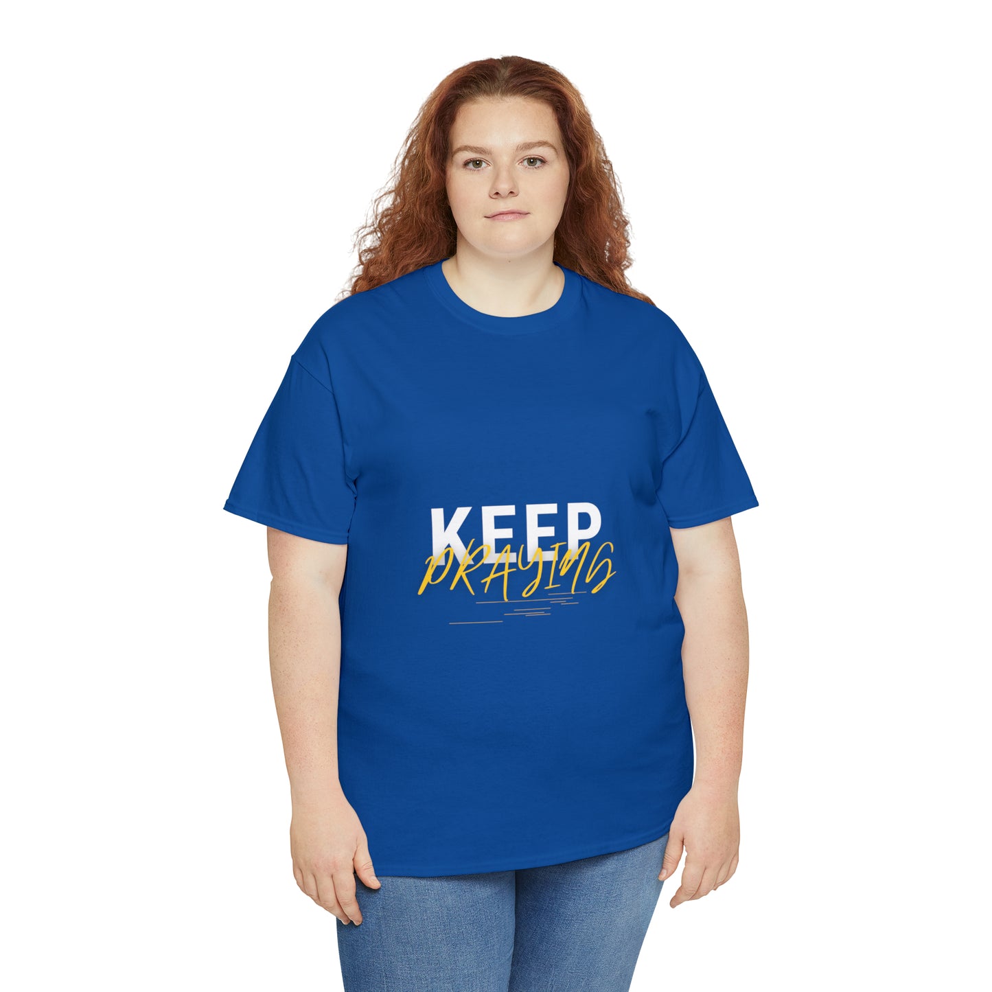 Keep Praying Unisex Heavy Cotton Tee Printify