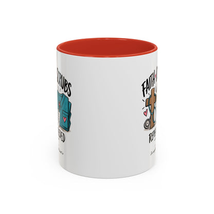Faith Coffee Scrubs Mug — "Fueled by Him" Christian Nurse Coffee Mug (11oz)
