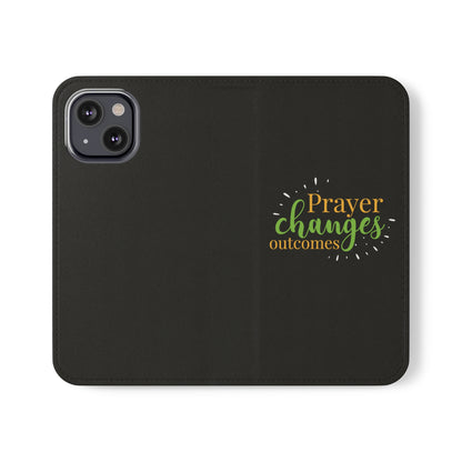 Prayer Changes Outcomes Phone Flip Cases - ClaimedbyGodDesigns
