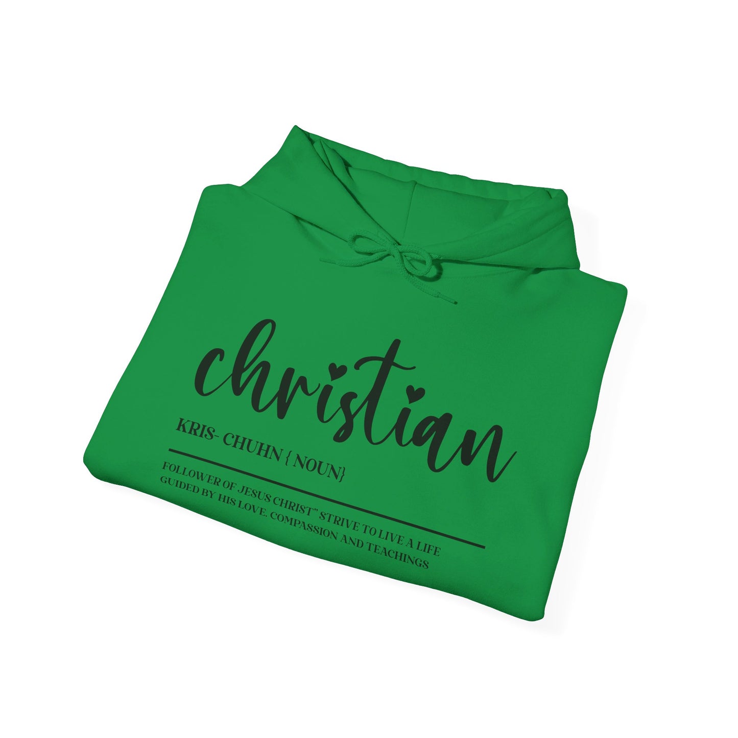 I Am A Christian Follower Of Christ  Unisex Christian Pullover Hooded Sweatshirt