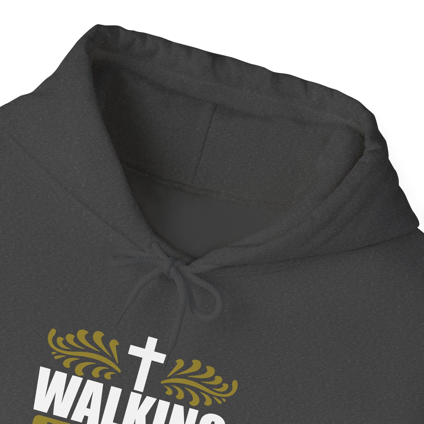 Walking With Jesus Unisex Christian Pullover Hooded Sweatshirt