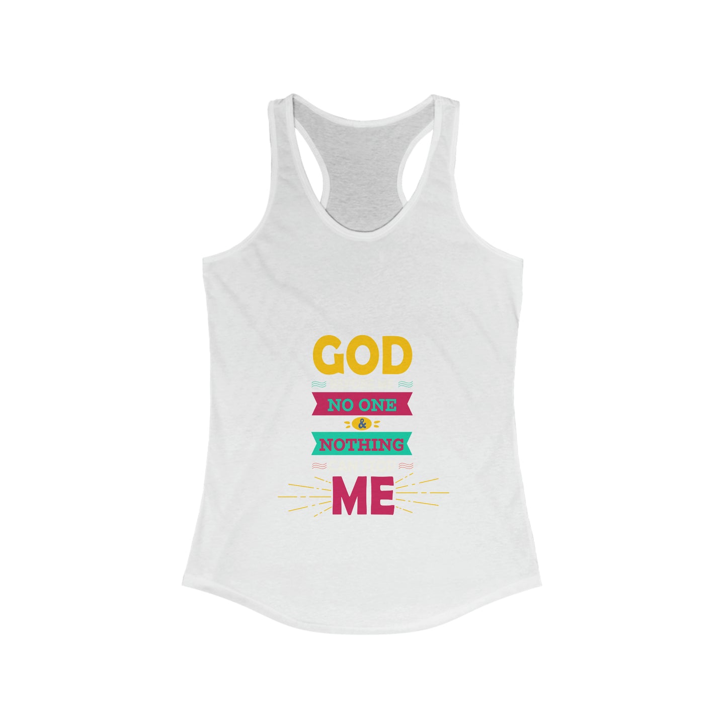 God Before Me No One & Nothing Can Stop Me Slim Fit Tank-top