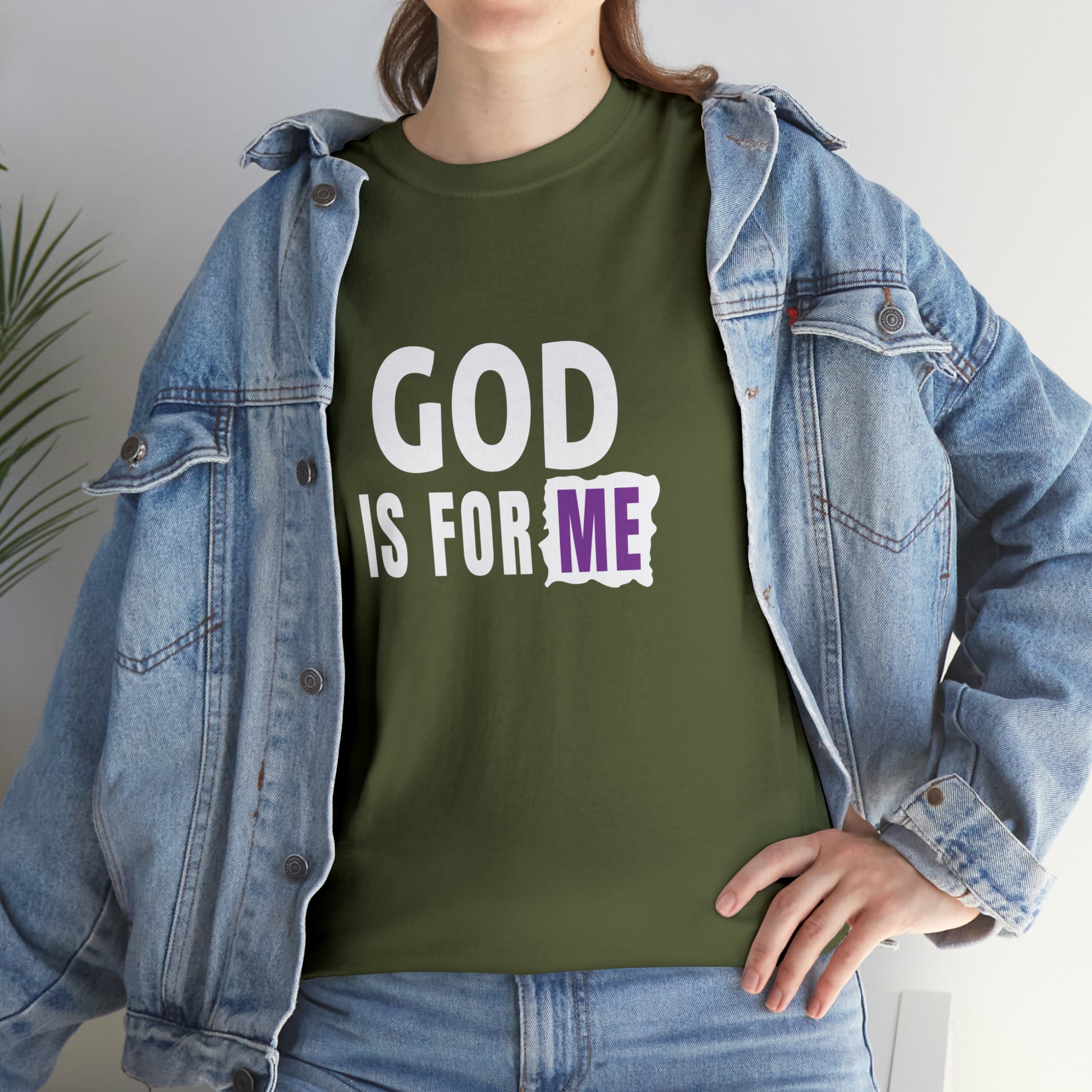 God Is For Me Unisex Heavy Cotton Tee Printify