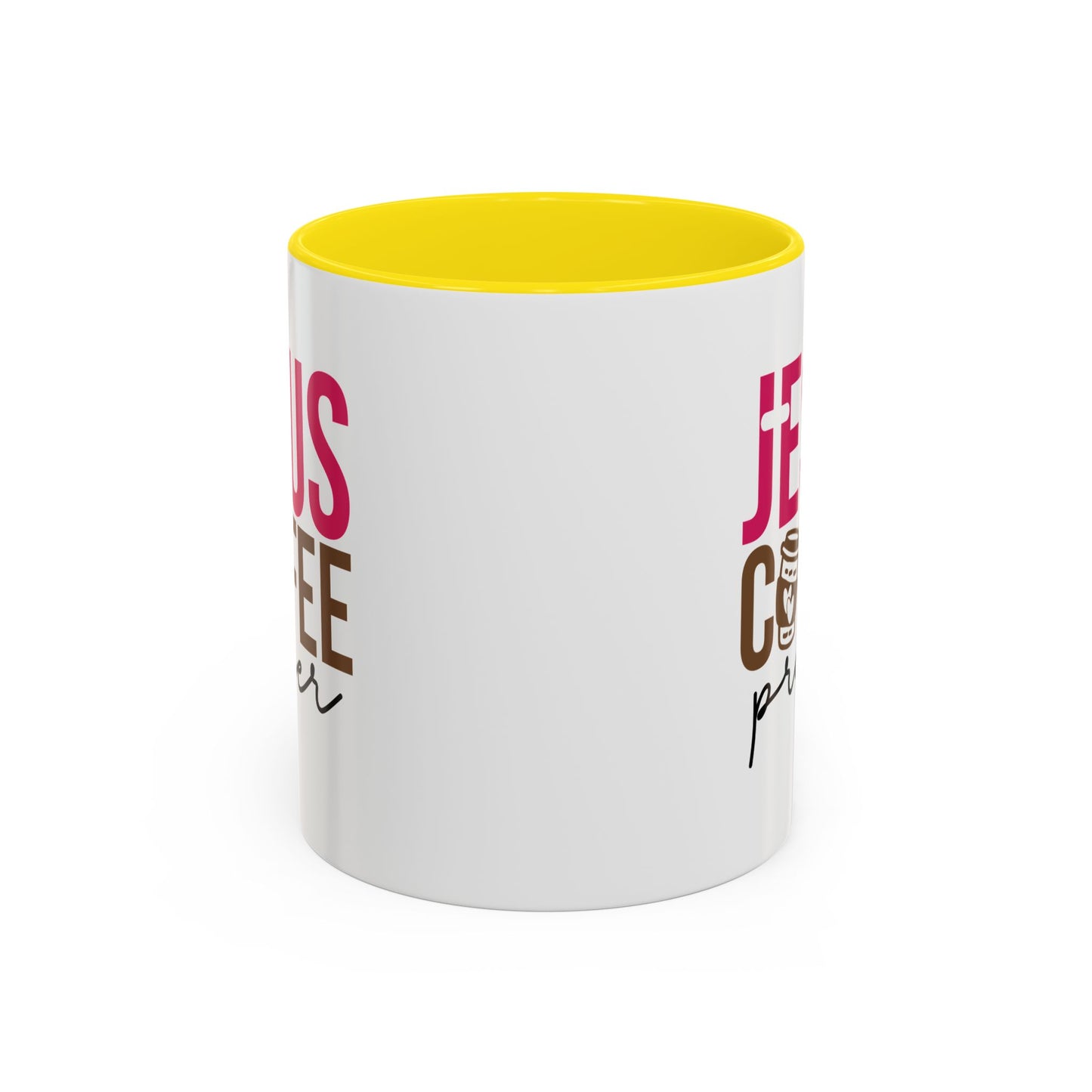 Faith-Inspired Coffee Prayer Accent Mug - Faith Inspired Gift for Coffee Lovers, Religious Drinkware, Inspirational Kitchen Decor