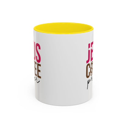 Faith-Inspired Coffee Prayer Accent Mug - Faith Inspired Gift for Coffee Lovers, Religious Drinkware, Inspirational Kitchen Decor