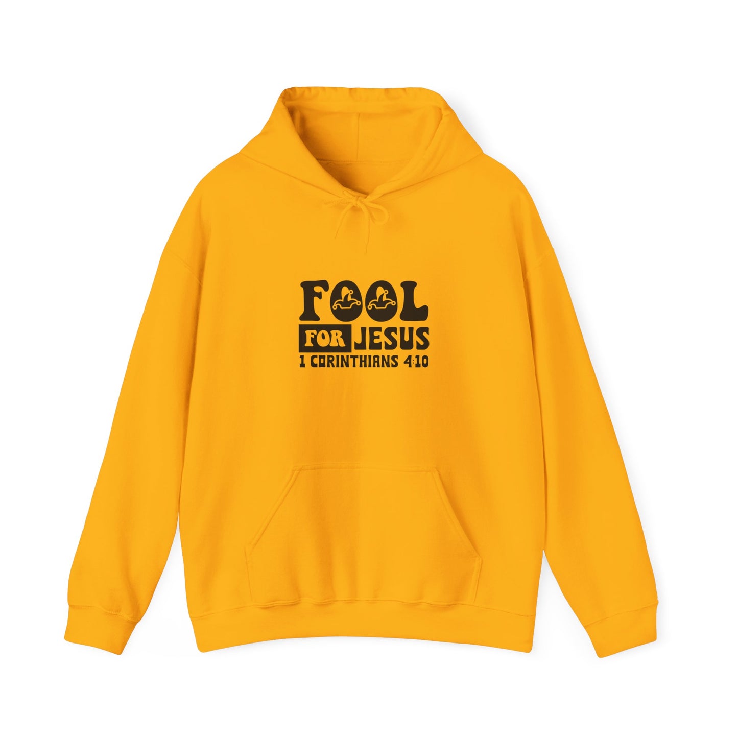 Fool For Jesus Funny Unisex Christian Hooded Pullover Sweatshirt