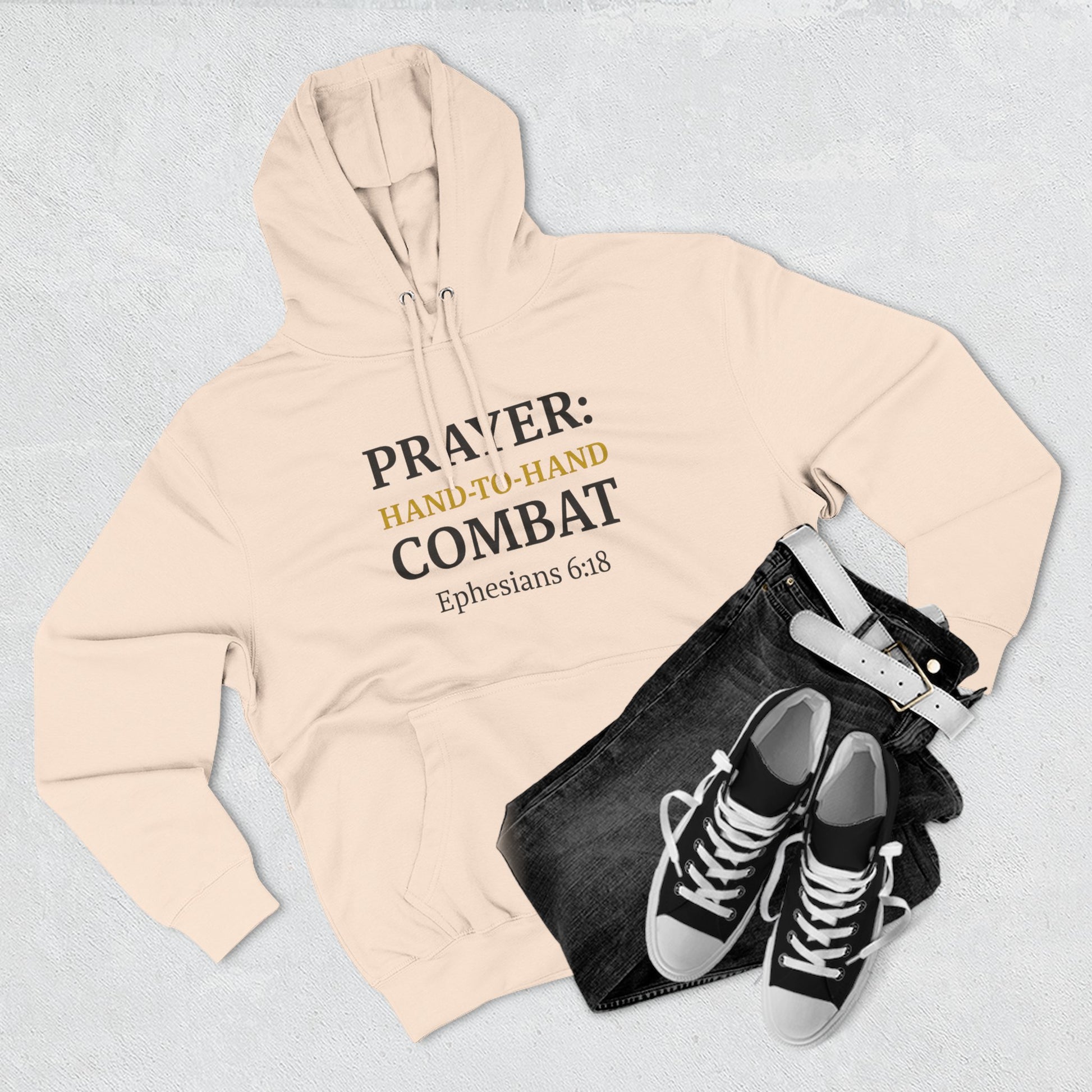 Inspirational Prayer Hoodie, Fleece Hoodie for Faith, Christian Gift, Casual Wear, Comfortable Style, Spiritual Quote Clothing - ClaimedbyGodDesigns