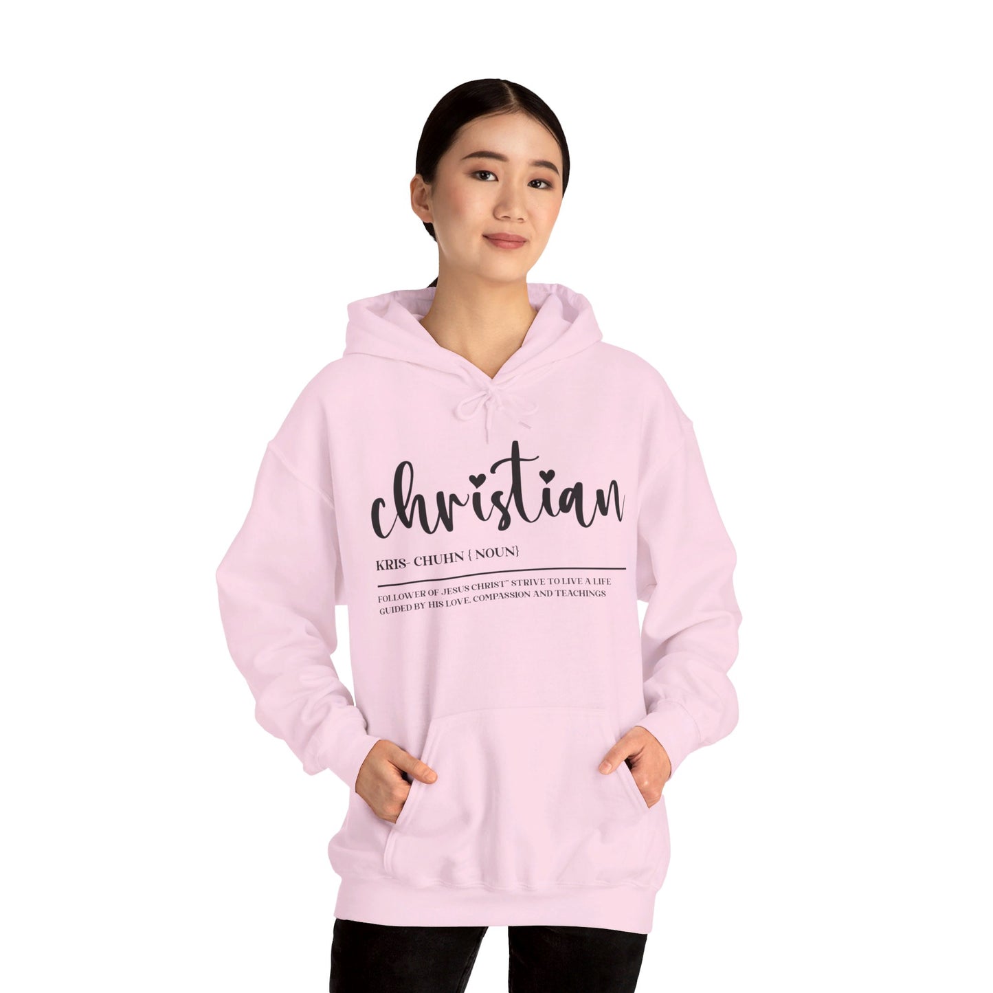 I Am A Christian Follower Of Christ  Unisex Christian Pullover Hooded Sweatshirt