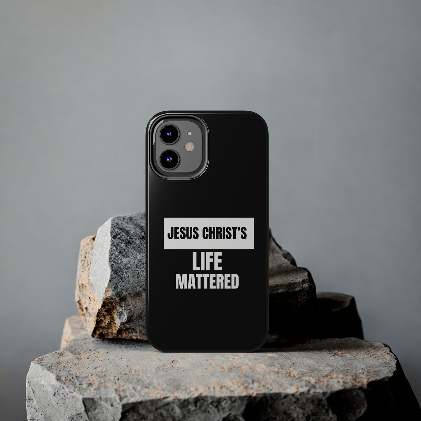 Jesus Christ's Life Mattered Tough Phone Cases, Case-Mate Printify