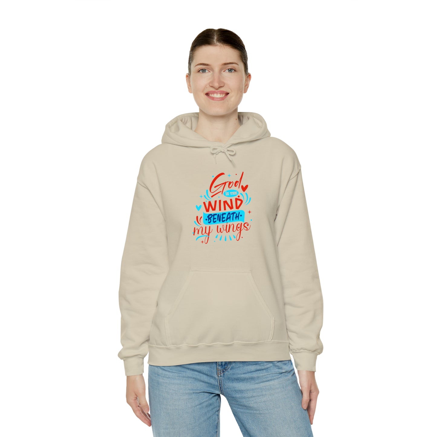 God Is The Wind Beneath My Wings Unisex Hooded Sweatshirt